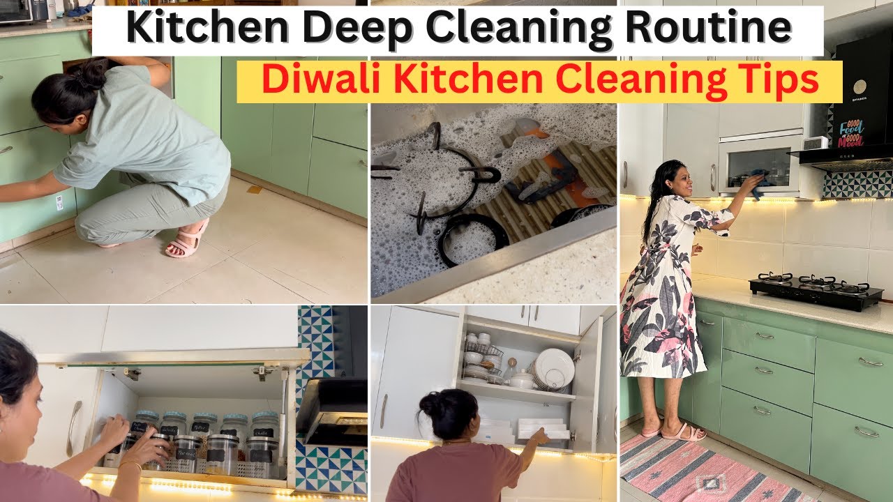 Kitchen Deep Cleaning Routine For DIWALI | Clean Your Kicthen For DIWALI