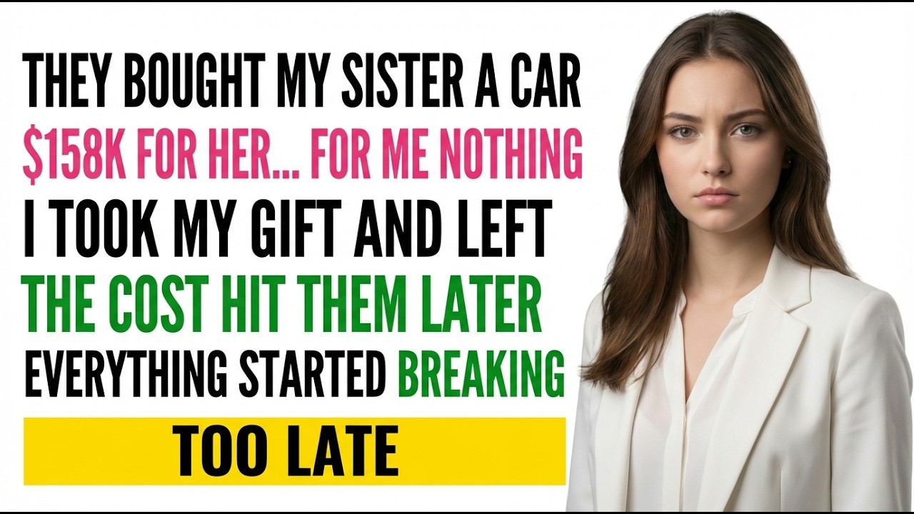 They Gave My Sister a $158K Car — I Left My “Gift” and Walked Away..