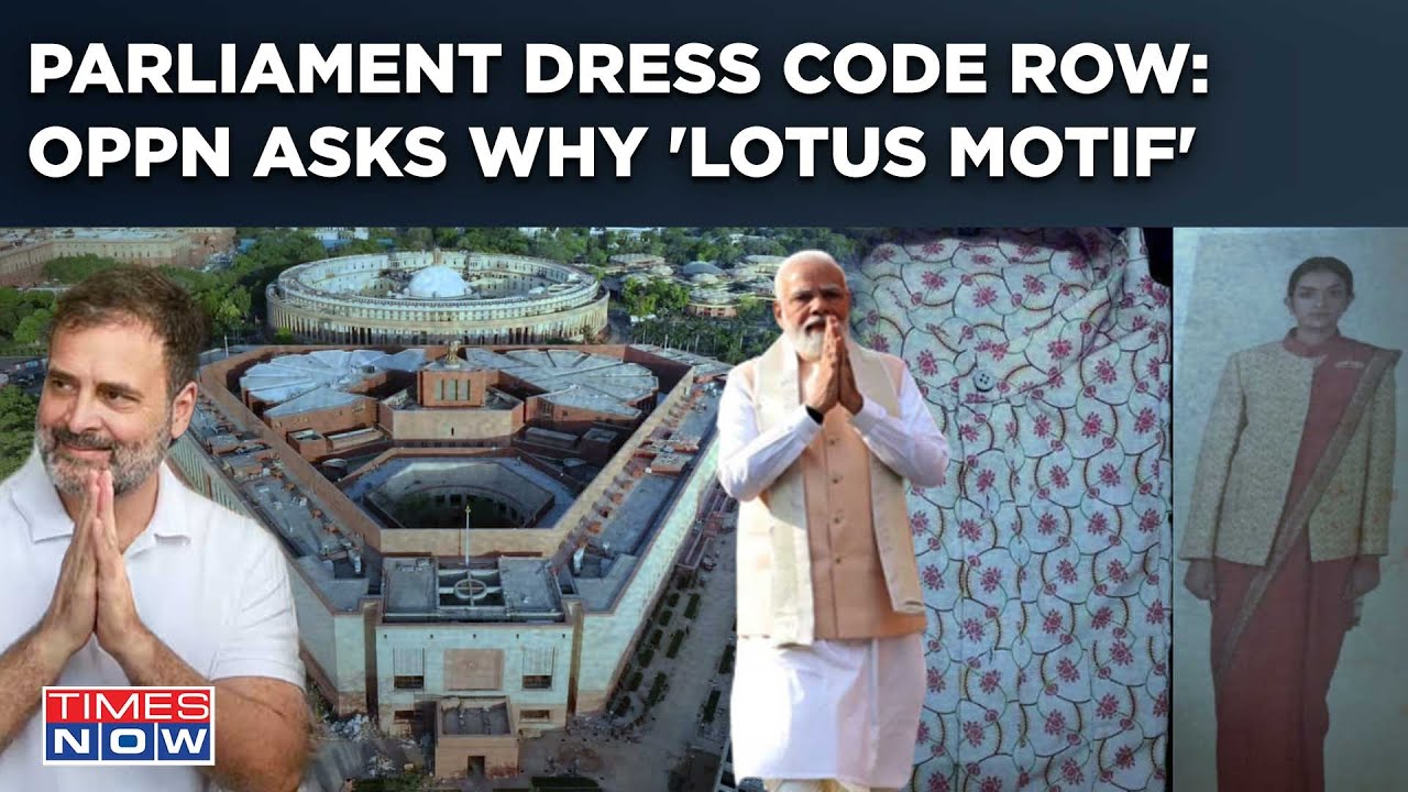 New Dress Code In Parliament Row: Why &lsquo;Lotus Motif&rsquo;, Opposition Asks, Accuses BJP Of 'Cheap Tactics'
