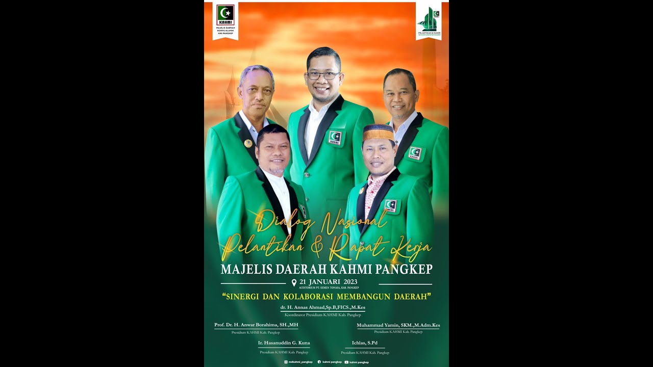 LIVE PELANTIKAN MAJELIS DAERAH KAHMI KAB. PANGKEP