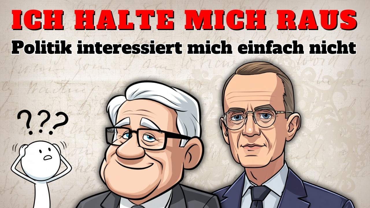 Psychologie der Menschen, denen Politik egal ist.