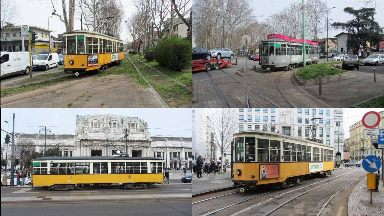 Classic Trams Part 1, The Peter Witt/1500 Series Trams In Milan.