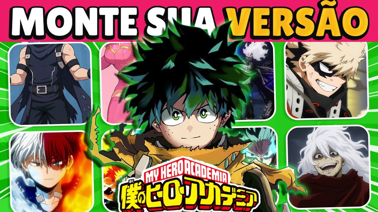 Quem Você Seria em My Hero Academia? 💥🔥 Monte Sua Vida na U.A.! #myheroacademia