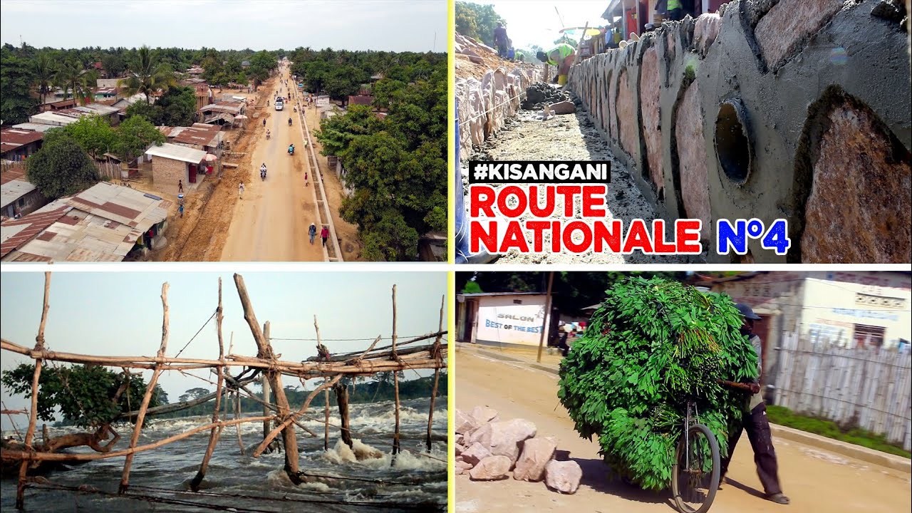 💯% TRAVAUX - VILLE DE KISANGANI : RÉHABILITATION ET CONSTRUCTION DE LA ROUTE NATIONALE N°04