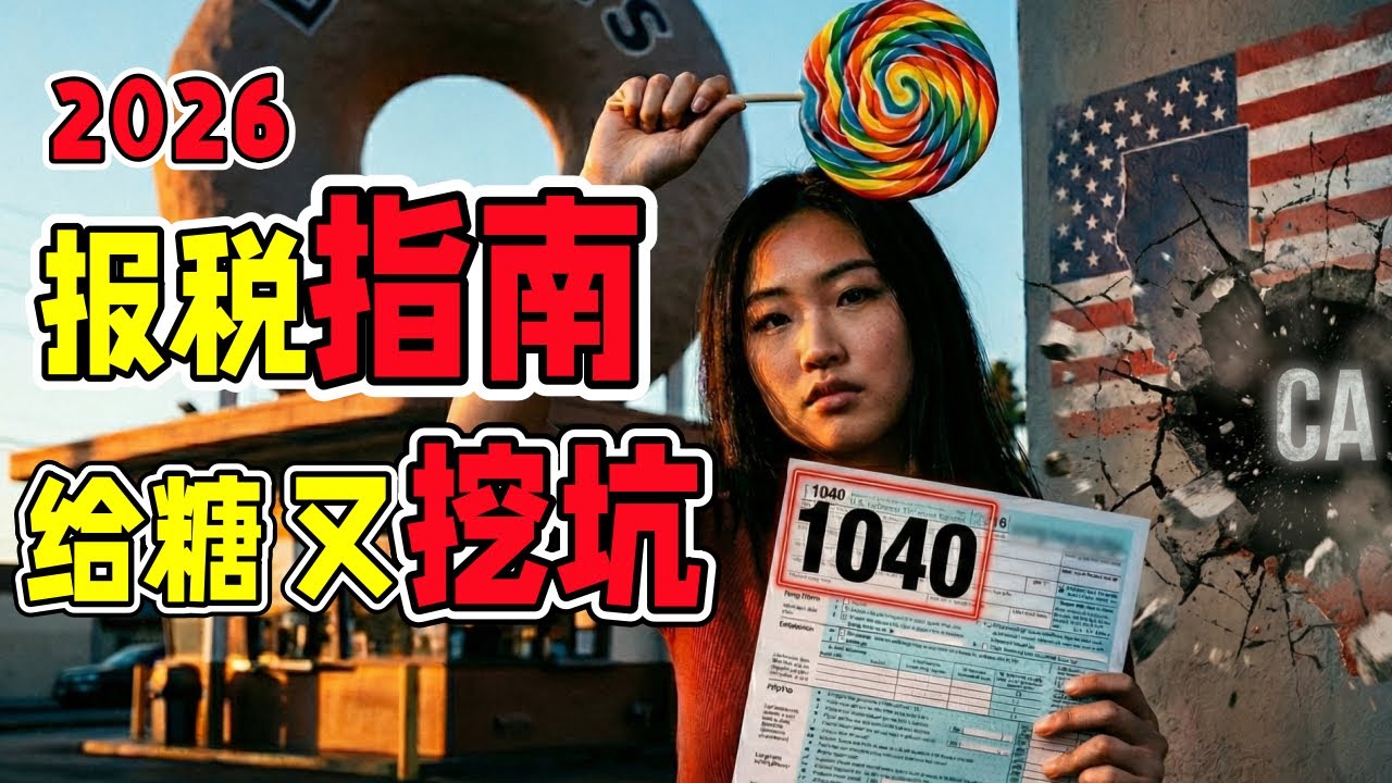 《2026美国报税指南》联邦给糖、加州挖坑：2026报税大变天！1040省下的钱，540可能全加回去