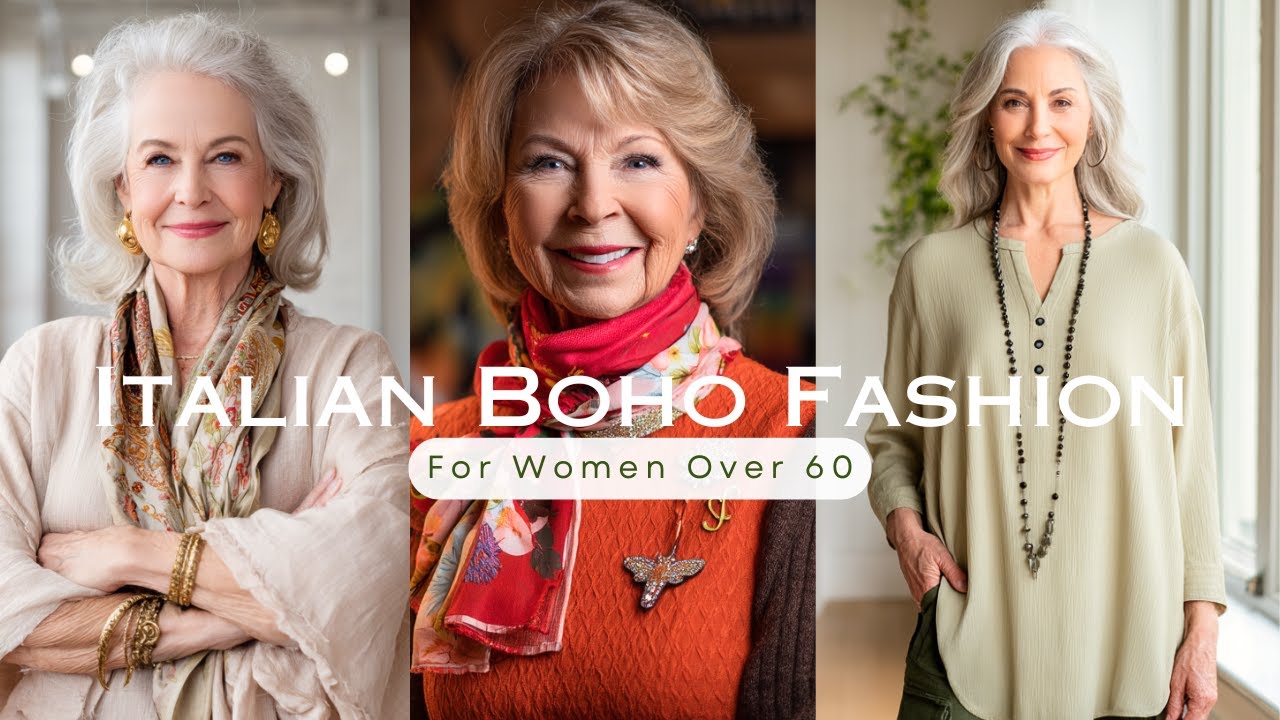 Italian-Inspired Boho Chic Fashion for Women Over 60: Timeless & Stylish Looks