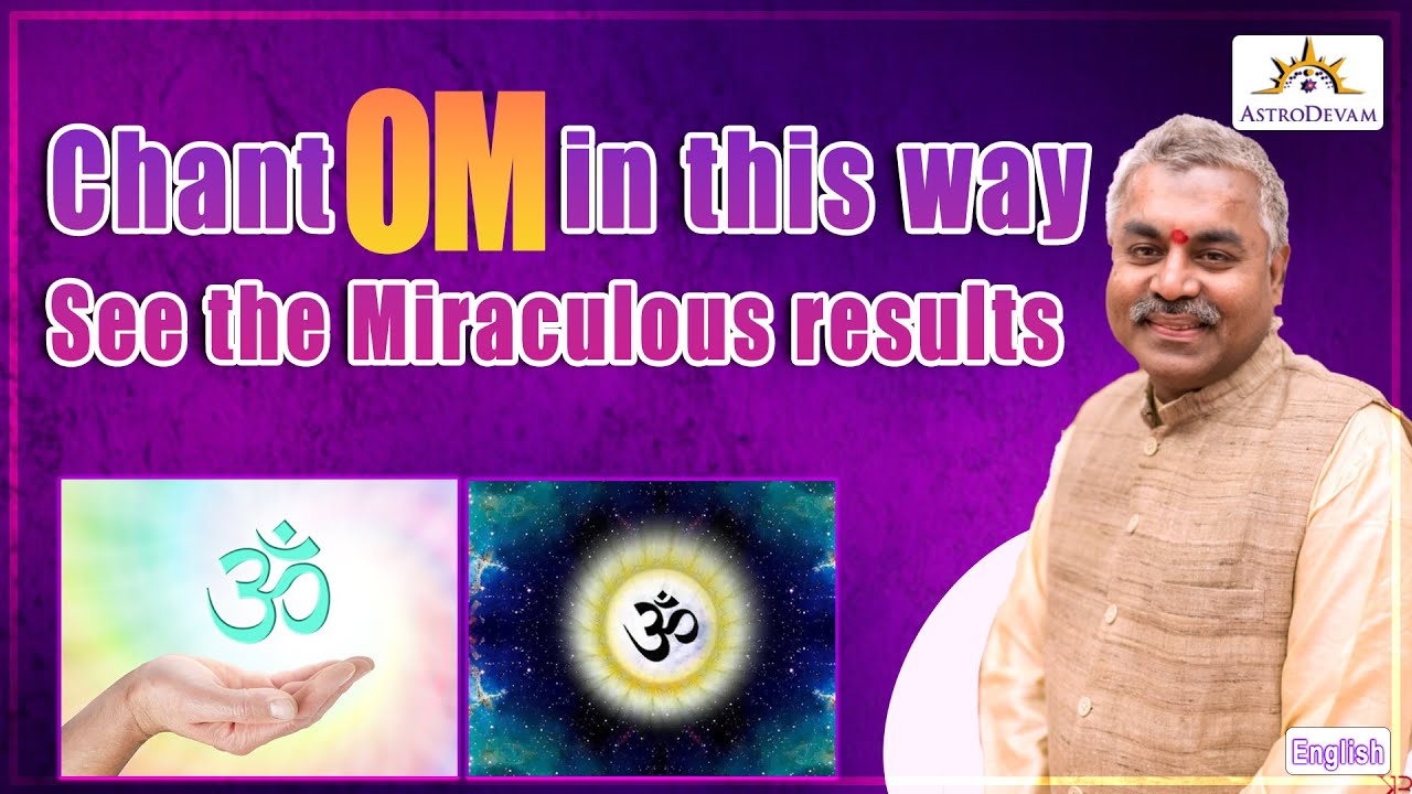 How to Chant Om Correctly | Learn Correct Way of Om chanting Meditation Method Technique | English