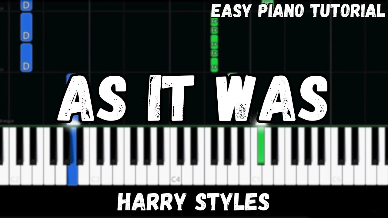 Harry Styles - As It Was (Easy Piano Tutorial)