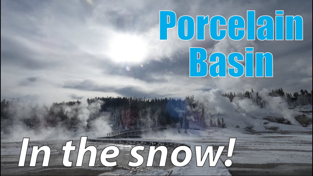 Porcelain Basin In The Snow: Virtual Yellowstone Tour!