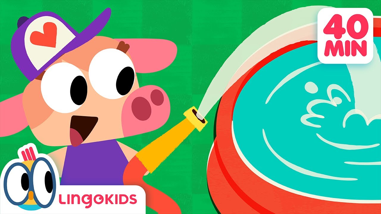 SOLIDS & LIQUIDS SONG 🌦️💦+ More Songs for Kids about Water | Lingokids