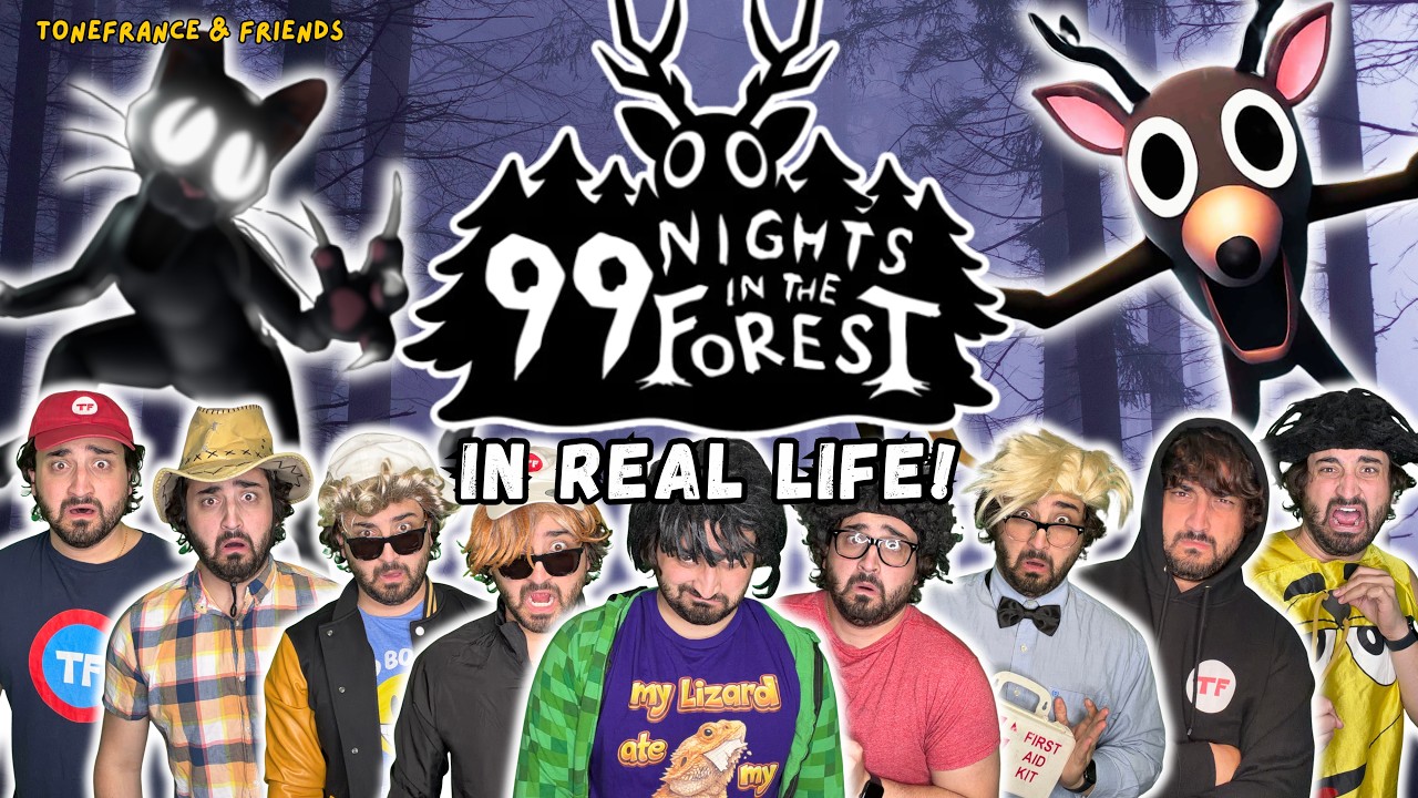 99 Nights in the Forest IN REAL LIFE! | ToneFrance & Friends