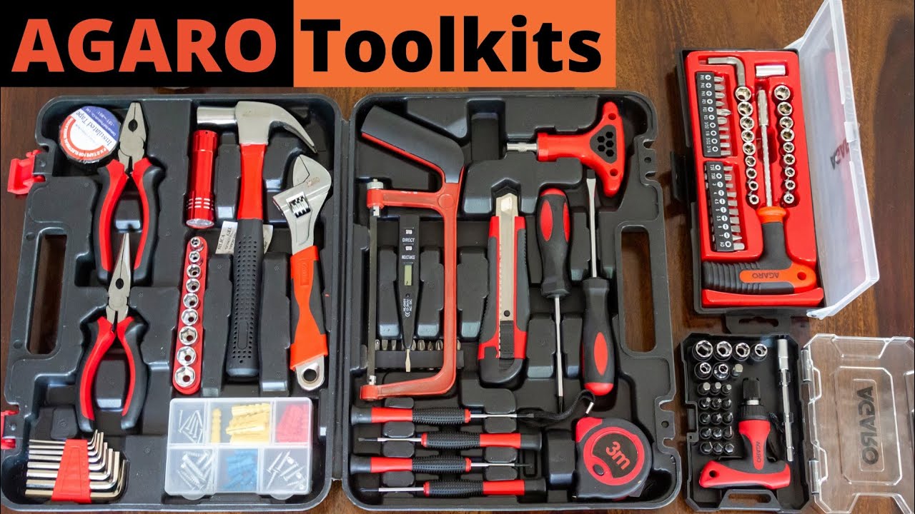 AGARO 104 Pcs Professional Tool Set & 24 - 41 Bit Screwdriver Set Reviewed & Tested | DIY Toolkits