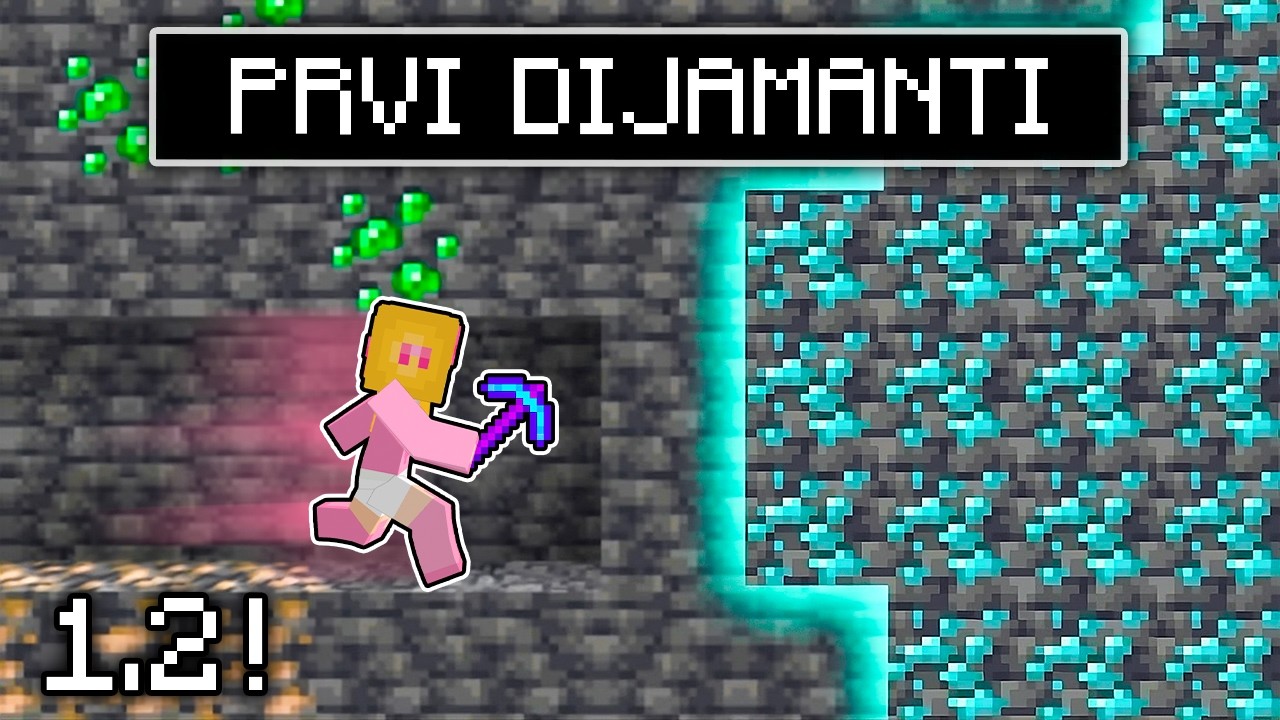 NAŠLA SAM PRVE DIJAMANTE IKADA U MINECRAFTU!