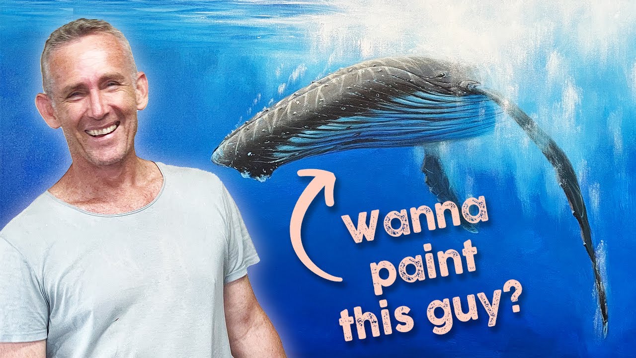 Learn How to Paint This Dynamic Whale  - TUTORIAL