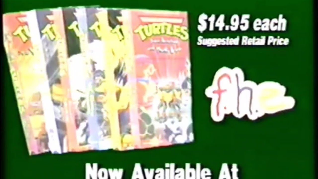 Teenage Mutant Ninja Turtles vhs promos from Family Home Entertainment 1987-1996