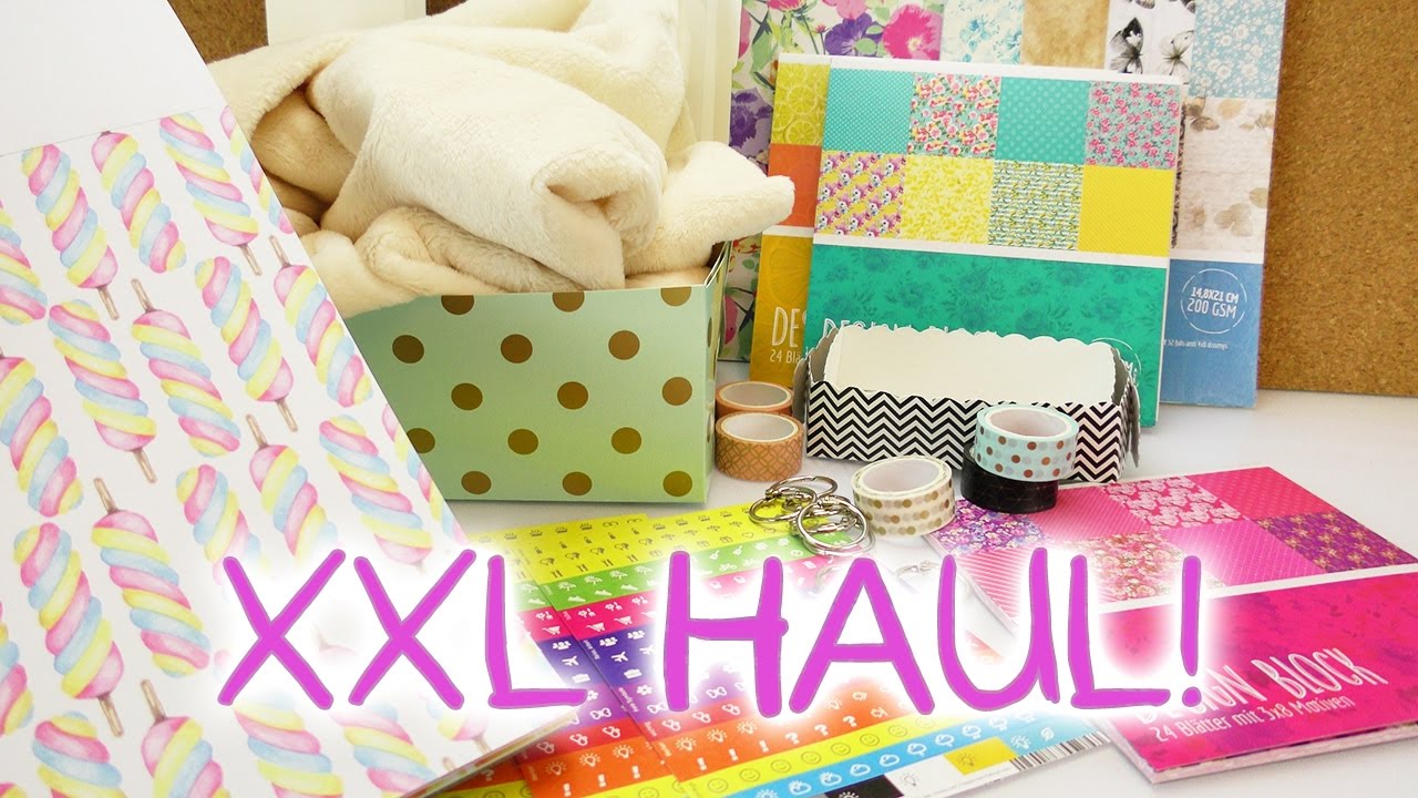 XXL HAUL für 30€ TEDI + AMAZON | Coole Sachen, Pappen, Washi Tape, Plüsch, Aufbewahrung, Sticker