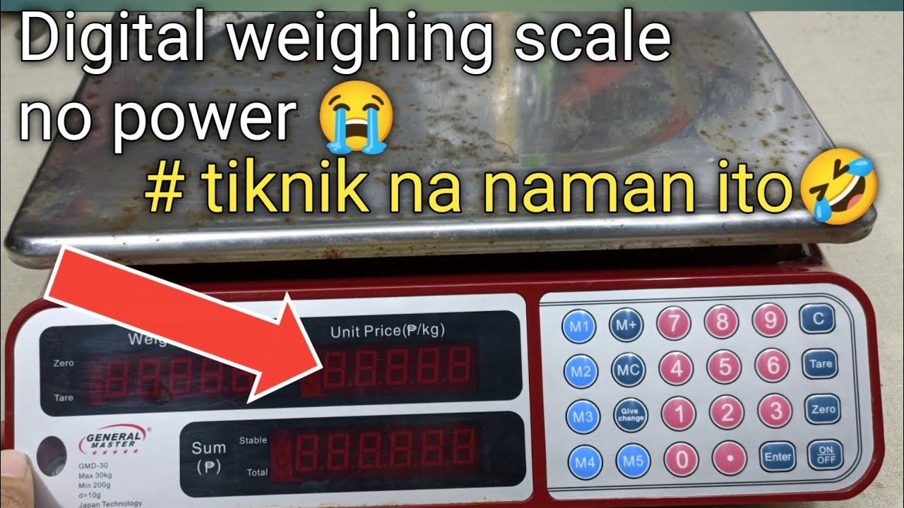 Weighing scale no power,paano ayusin JM TUTORIAL