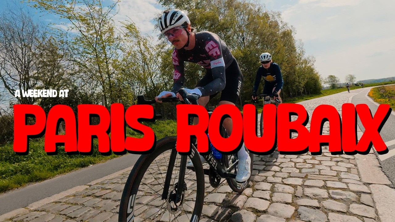 suffering on the cobbles at the Paris-Roubaix sportive