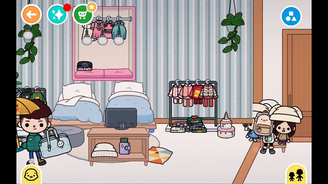 Toca boca imanlı.  Evet bugün kıyafet alacağızz