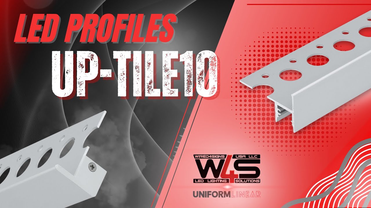 Up-Tile10 LED Profile: The Best LED Stair Nosing for Modern Tiled Steps