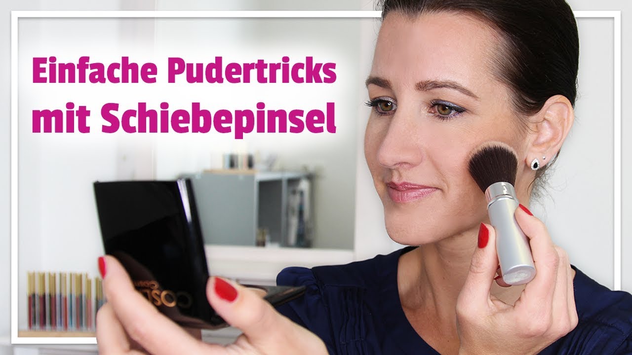Puderpinsel - einfache Pudertricks mit Schiebepinsel f&uuml;r Anf&auml;nger