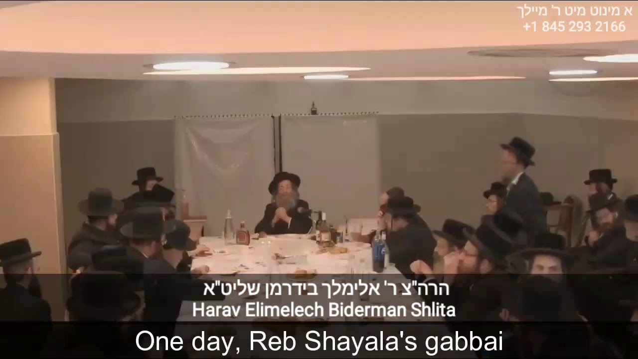 A story about Rebbe Yeshayale of Kerestir zya by Rav Melech Biderman shlita from whatsapp (not mine)