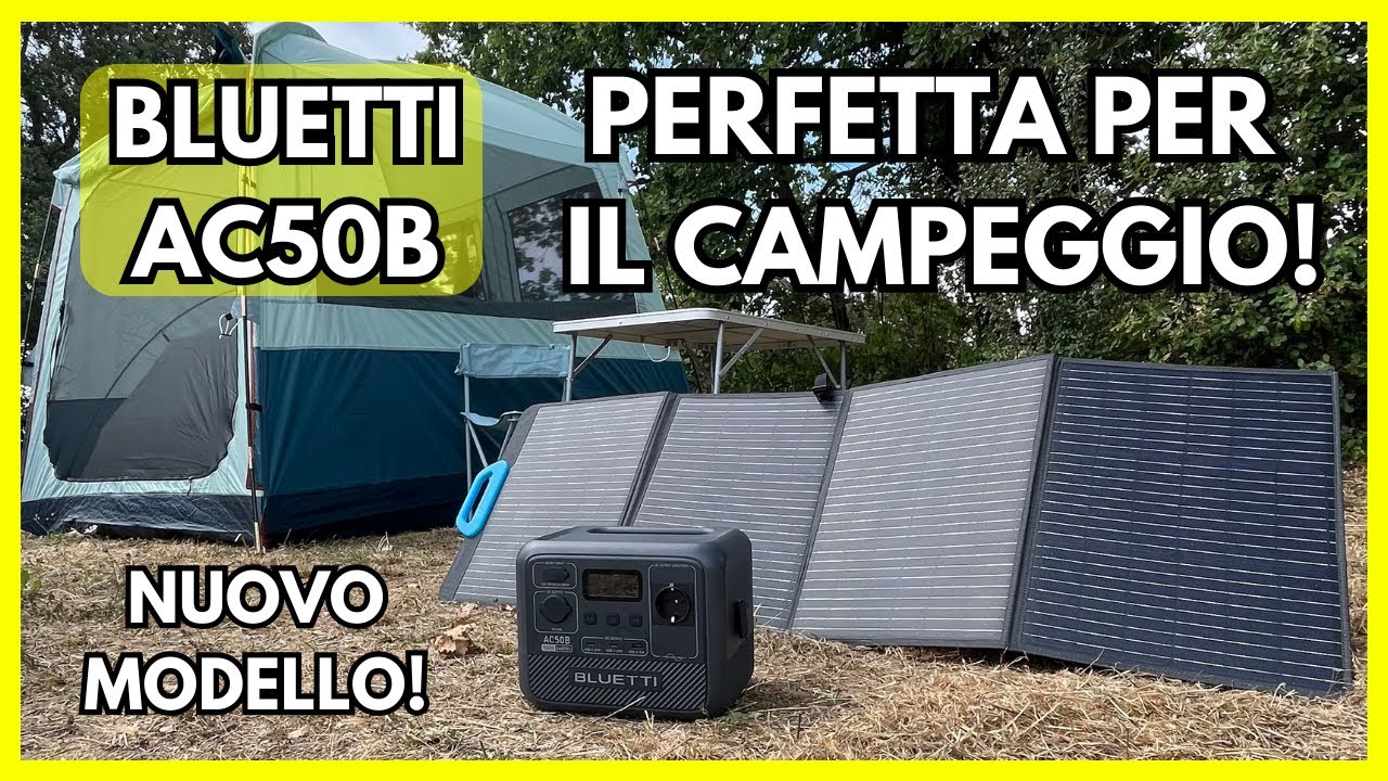 Nuova power station di Bluetti AC50B perfetta per il campeggio!