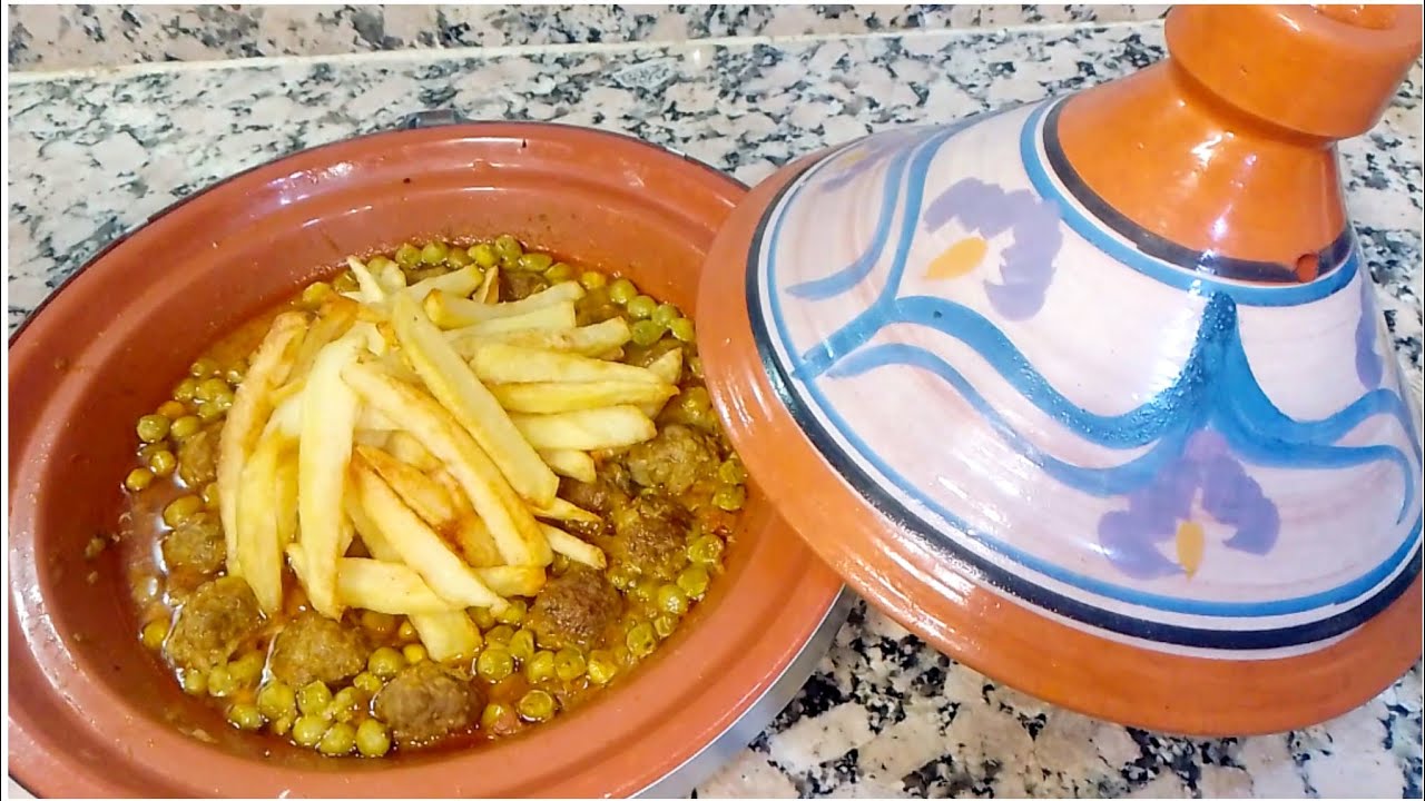 طاجين الكفتة والجلبانة سهل وسريع التحضير والمذاق  رووووعة 