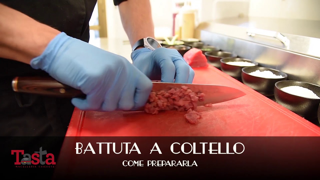 Come si prepara una battuta a coltello