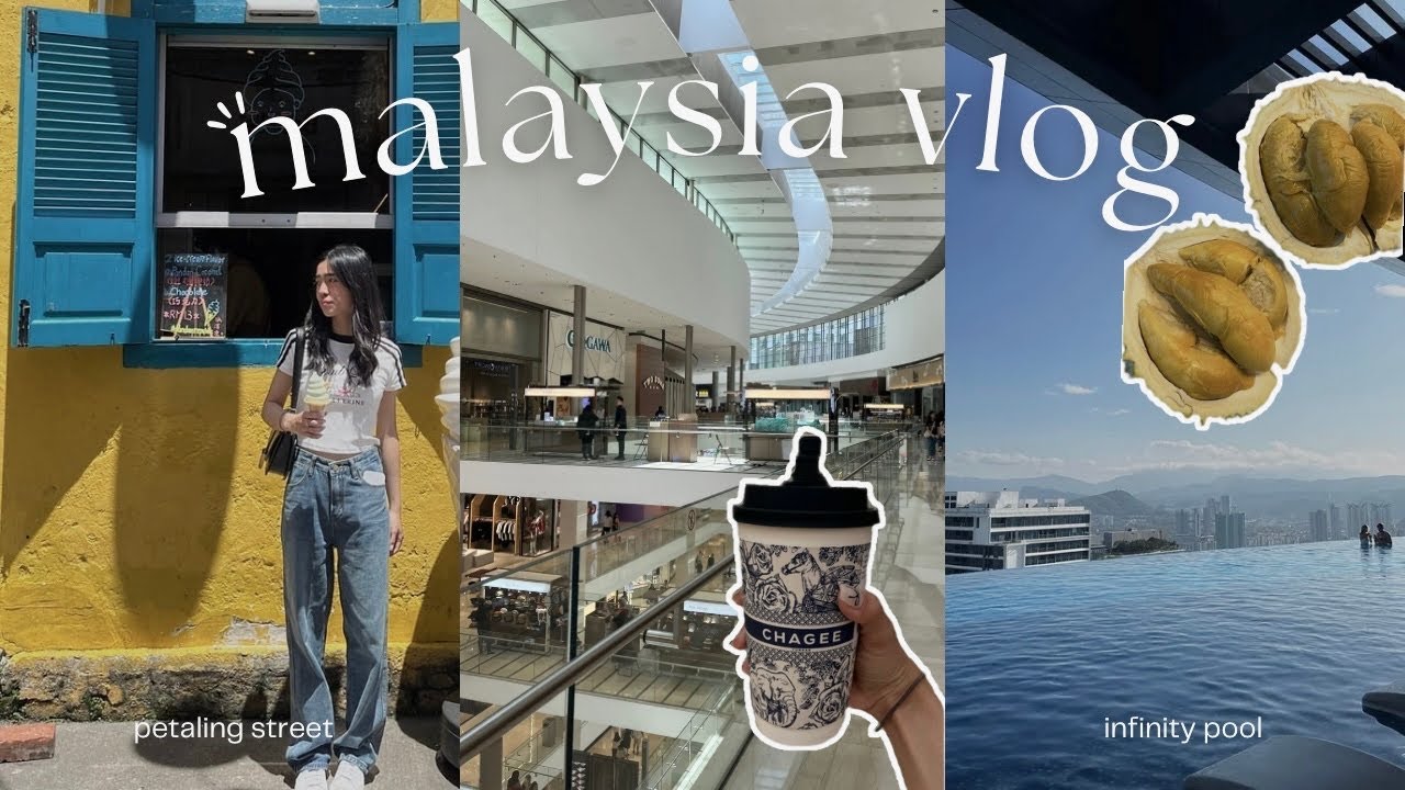 MALAYSIA VLOG🇲🇾 street food, visit a new cafe, shopping🛩️💌🎧 #malaysiavlog #vlog