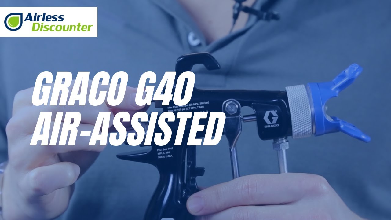 Пневматический краскопульт Graco G40 — как работает реверсивный распылительный наконечник на пнев...