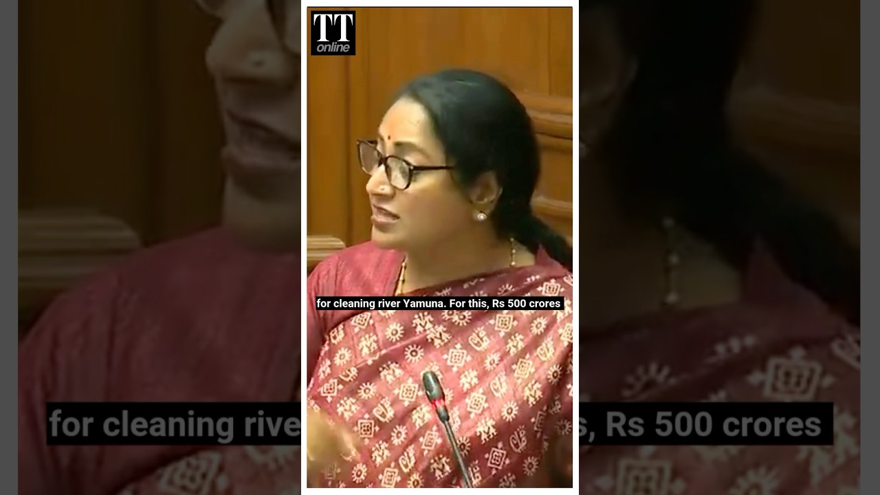 Delhi CM Rekha Gupta Promises to &lsquo;Clean River Yamuna&rsquo;, Allocates Rs 500 Crore #rekhagupta