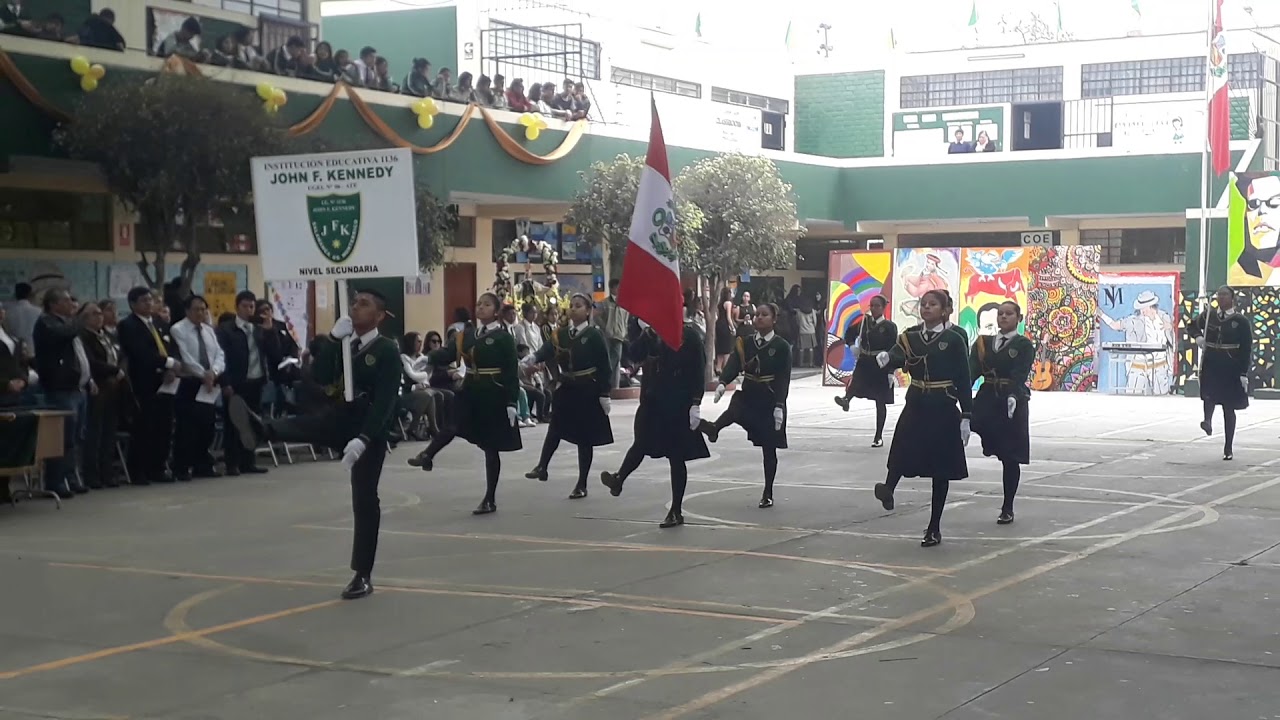 Escolta I.E. John F. Kennedy 1136 - Desfile I.E.Ex. Mixto 