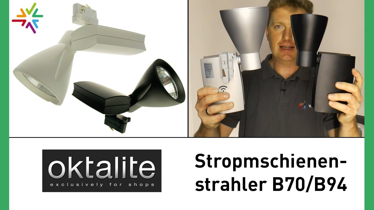 Professioneller Stromschienenstrahler Oktalite BS70/BS94 [watt24-Video Nr. 116]