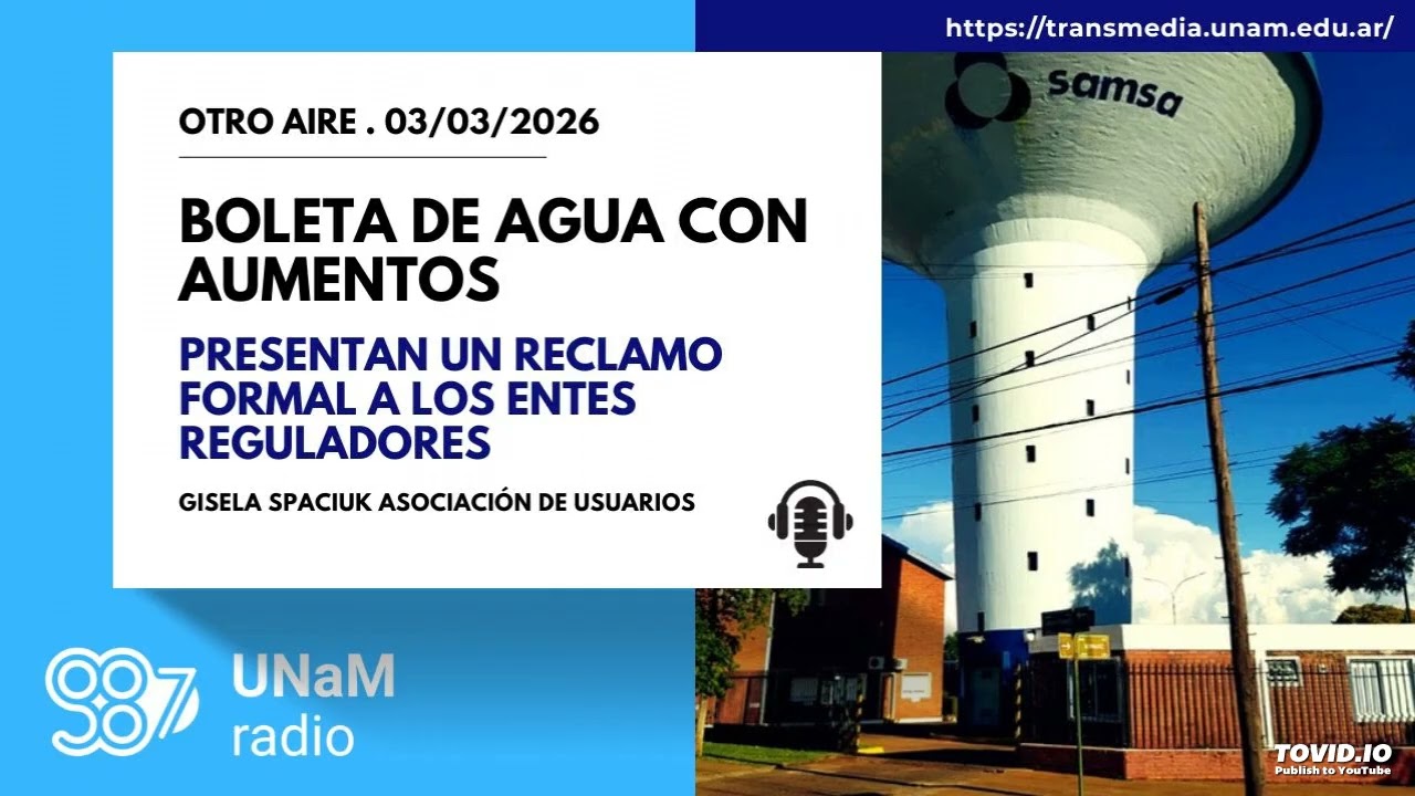 Gisela Spasiuk. Reclamos colectivos por el servicio de SAMSA