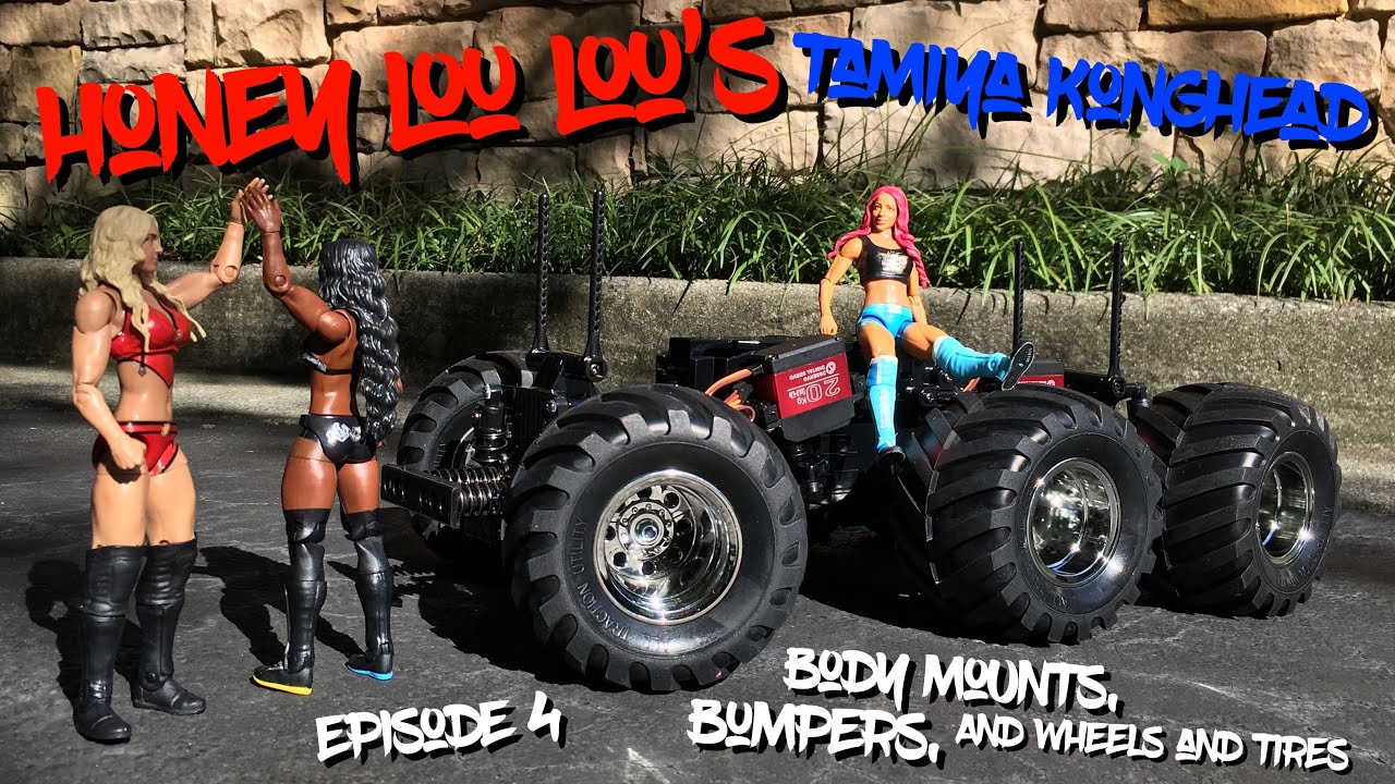 Tamiya Konghead Build Series - Episode 4 - Body Mounts, Bumpers and Wheels and Tires