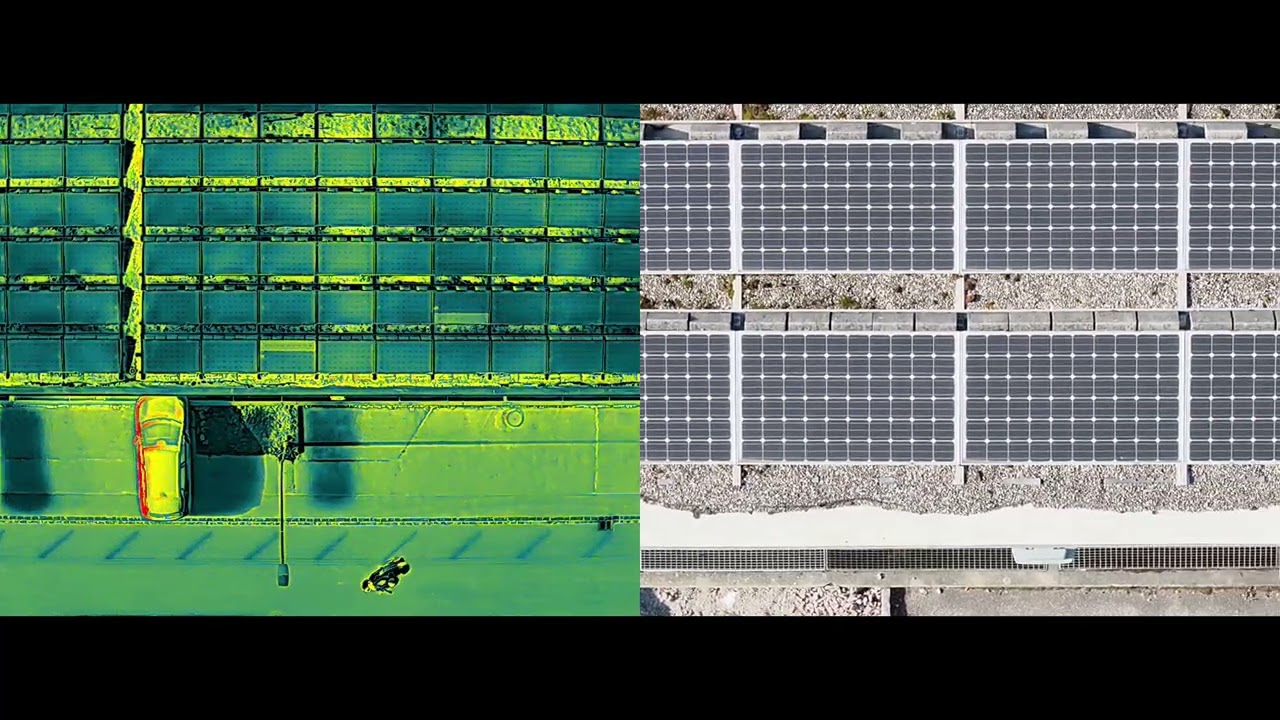 Defekte PV-Module per Drohne erkennen &ndash; Thermografie-Inspektion mit W&auml;rmebildkamera &ndash; DJI Matrice 4T