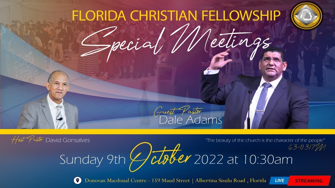 Sunday Evening 9th October 2022 | Special Service | Pastor: Dale Adams
