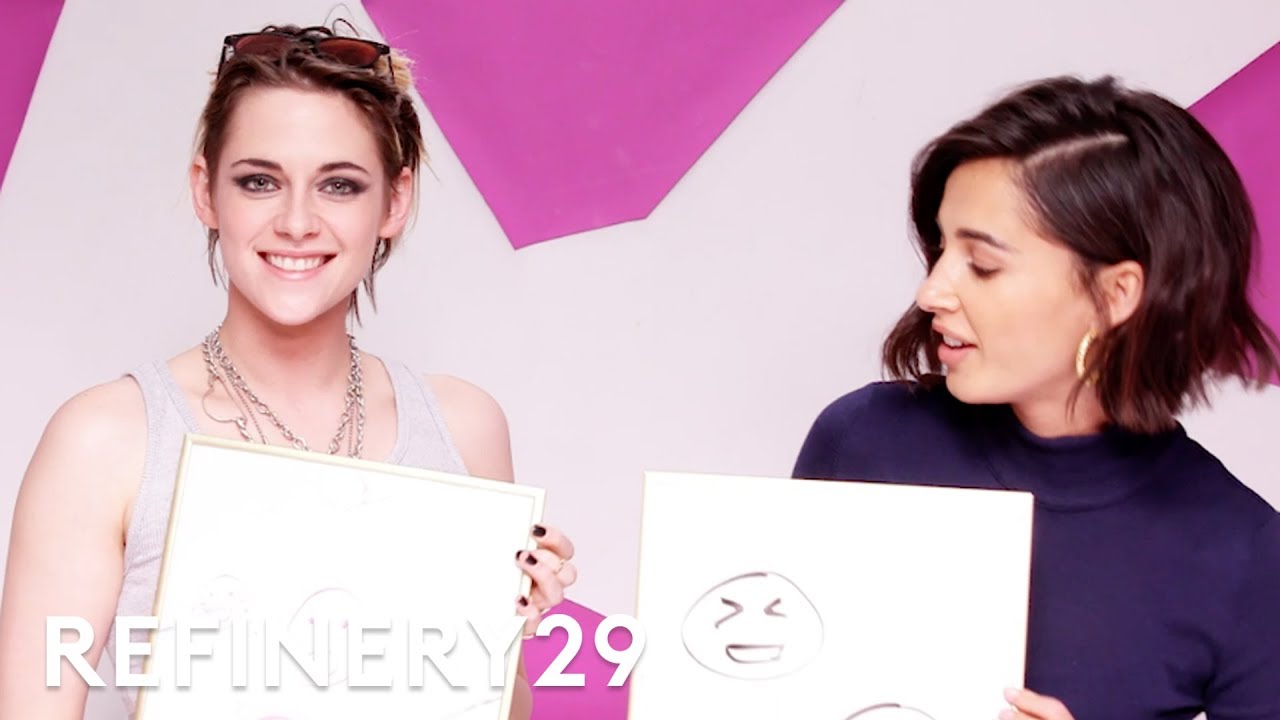 Kristen Stewart Tries Drawing Elizabeth Banks | Sketch, Please | Refinery29