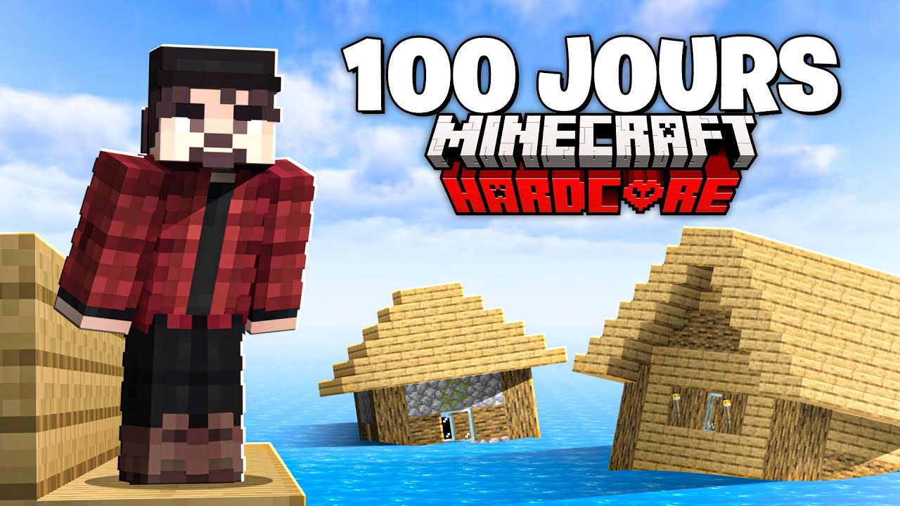 J'ai Survécu 100 JOURS dans un Monde Inondé en Hardcore sur Minecraft !
