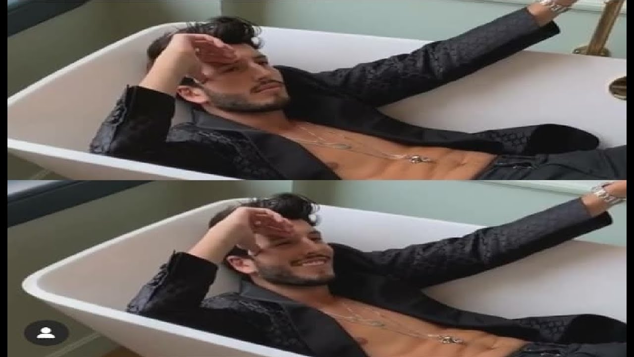 Sebastián Yatra tips de como posar en una tina de baño