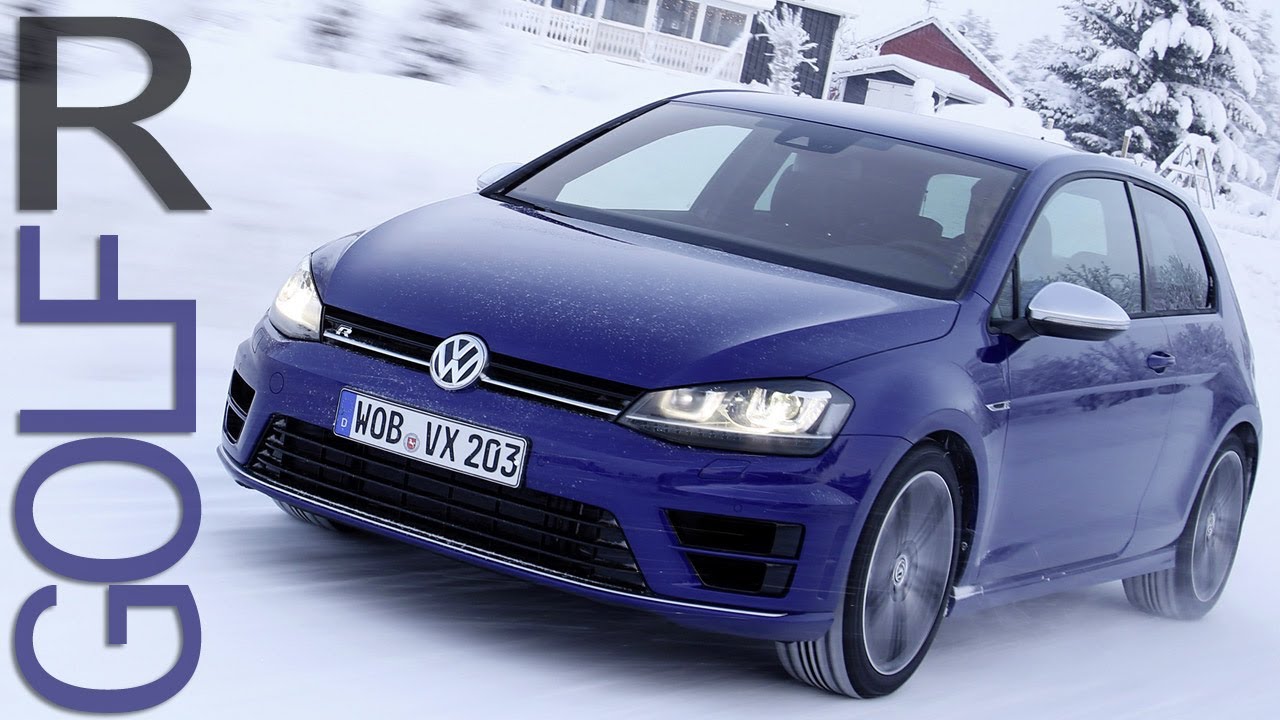 New VW Golf R MK7 - SNOW DRIFT - Winter Test Drive