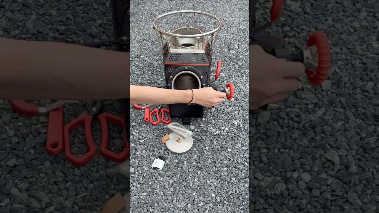 موقد الحطب الذي لا يدخن يمكن أن يحرق الدخان في النار
