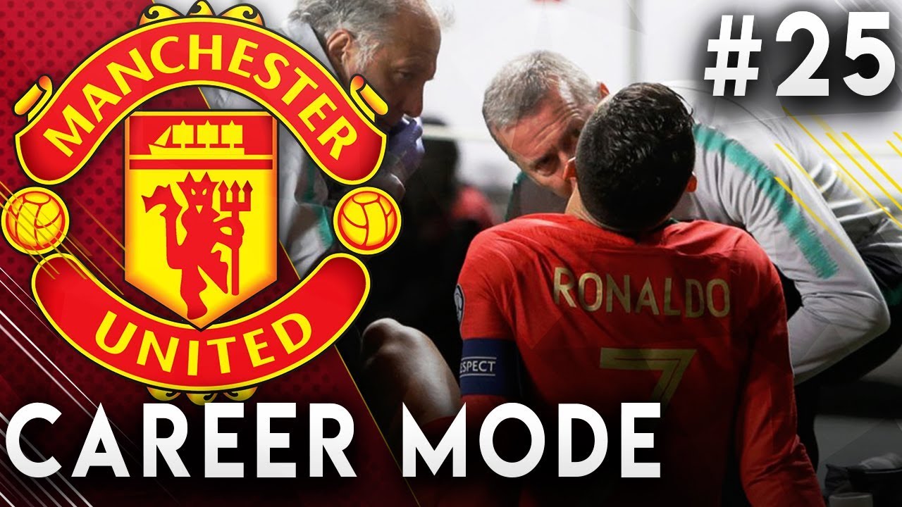 FIFA 19 Manchester United Career Mode EP25 - Ronaldo Injured?! Champions League R16 Draw!!