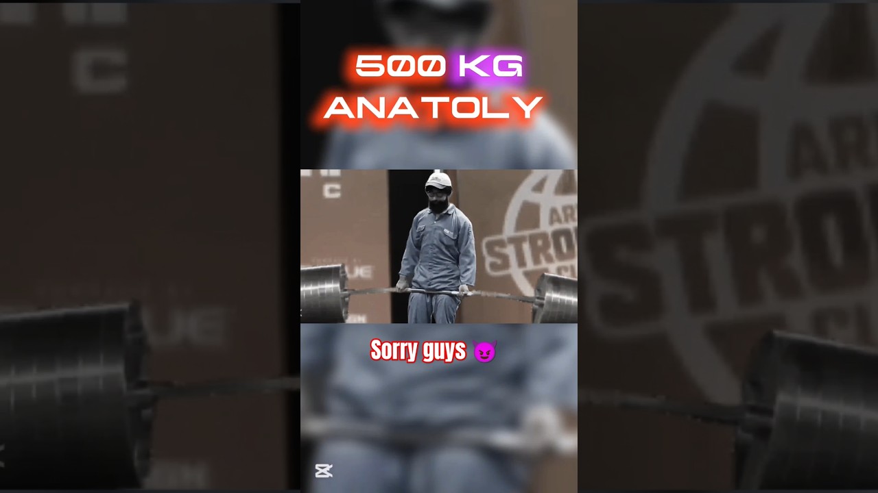 TOP 1 DEADLIFT 🤯Anatoly's create on history | #deadlifting #anatoly #cleaner #500kg