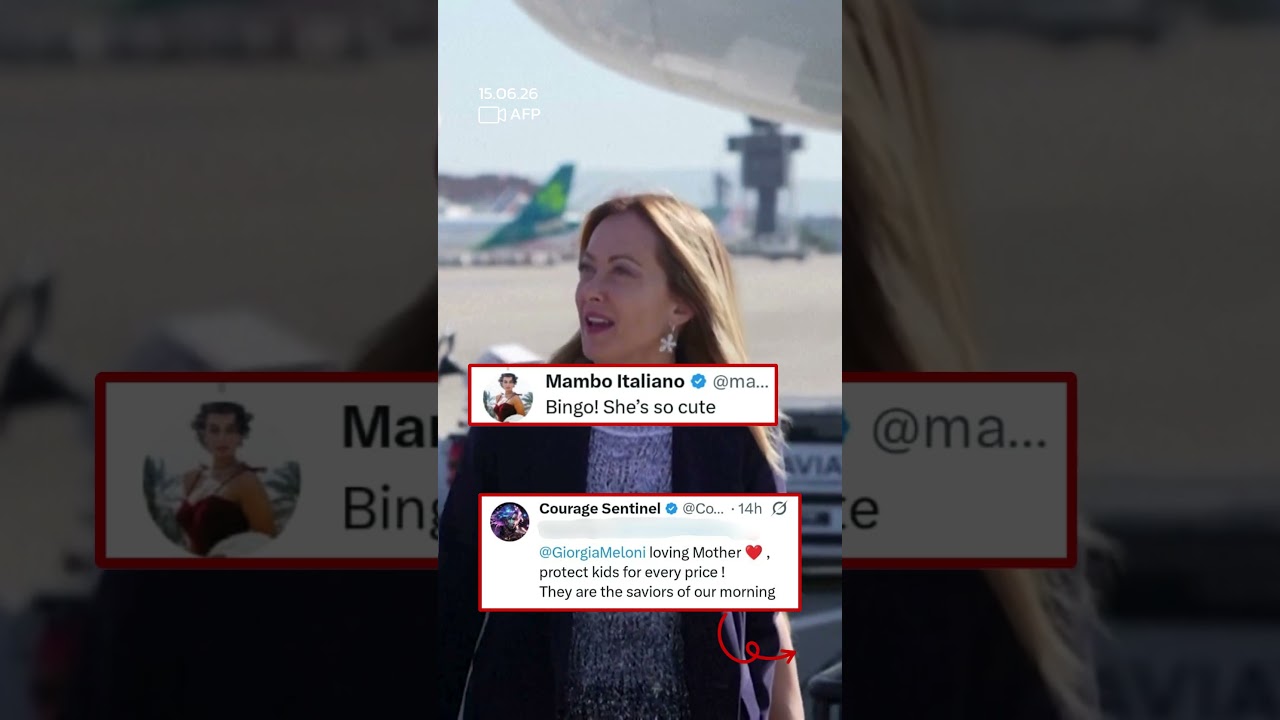 Internet Reacts As Meloni&rsquo;s Daughter Hides Behind Her At G7 Summit | Mo of Everything