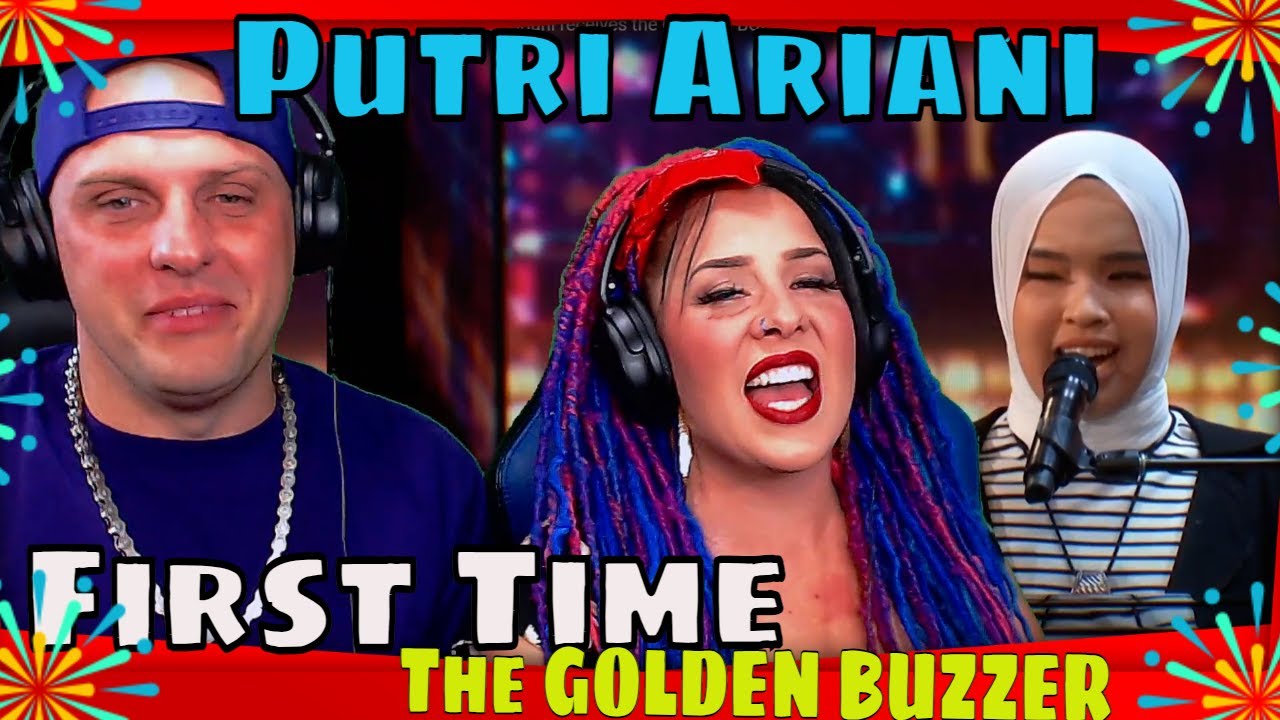 AGT Putri Ariani The GOLDEN BUZZER from Simon Cowell | Auditions | AGT 2023 | THE WOLF HUNTERZ REACT