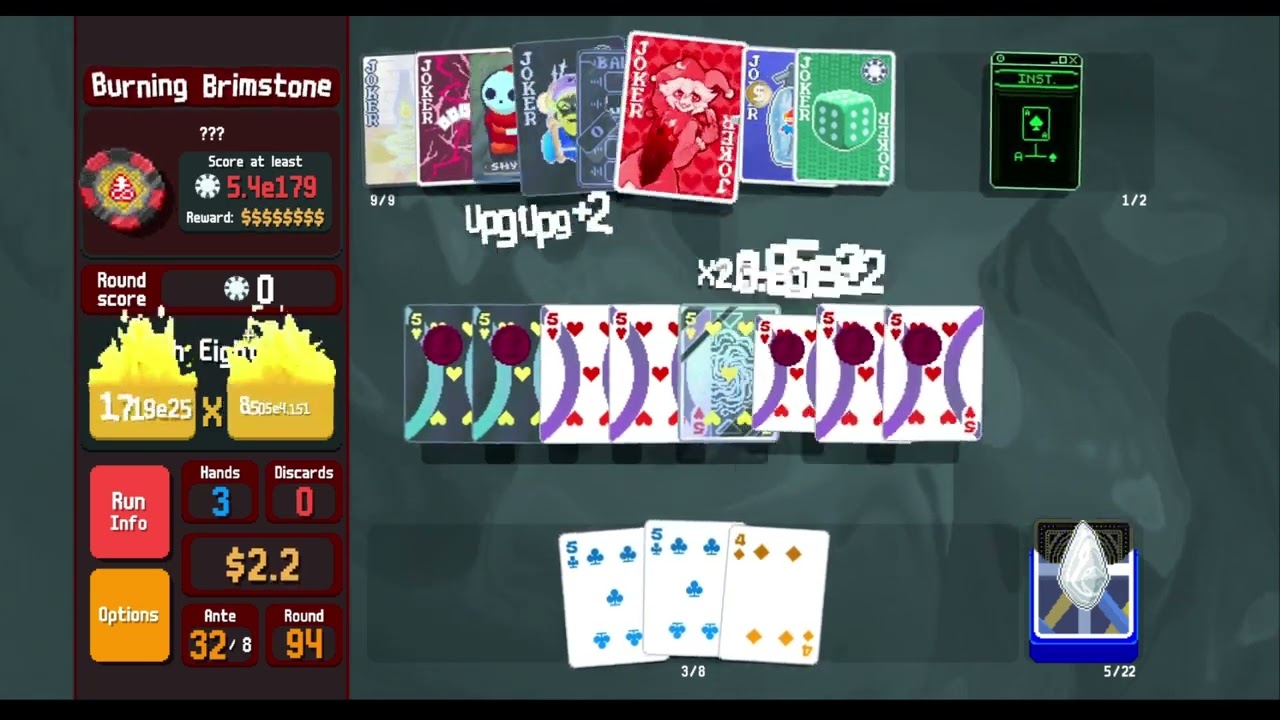 end of a moded balatro run