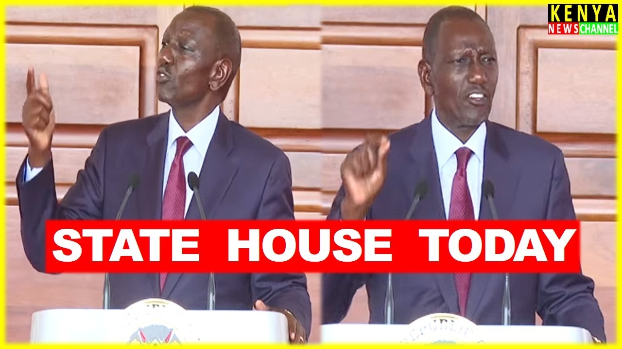 Ruto ANGRY speech today on Bribery & Traffic Offences from State House Kenya