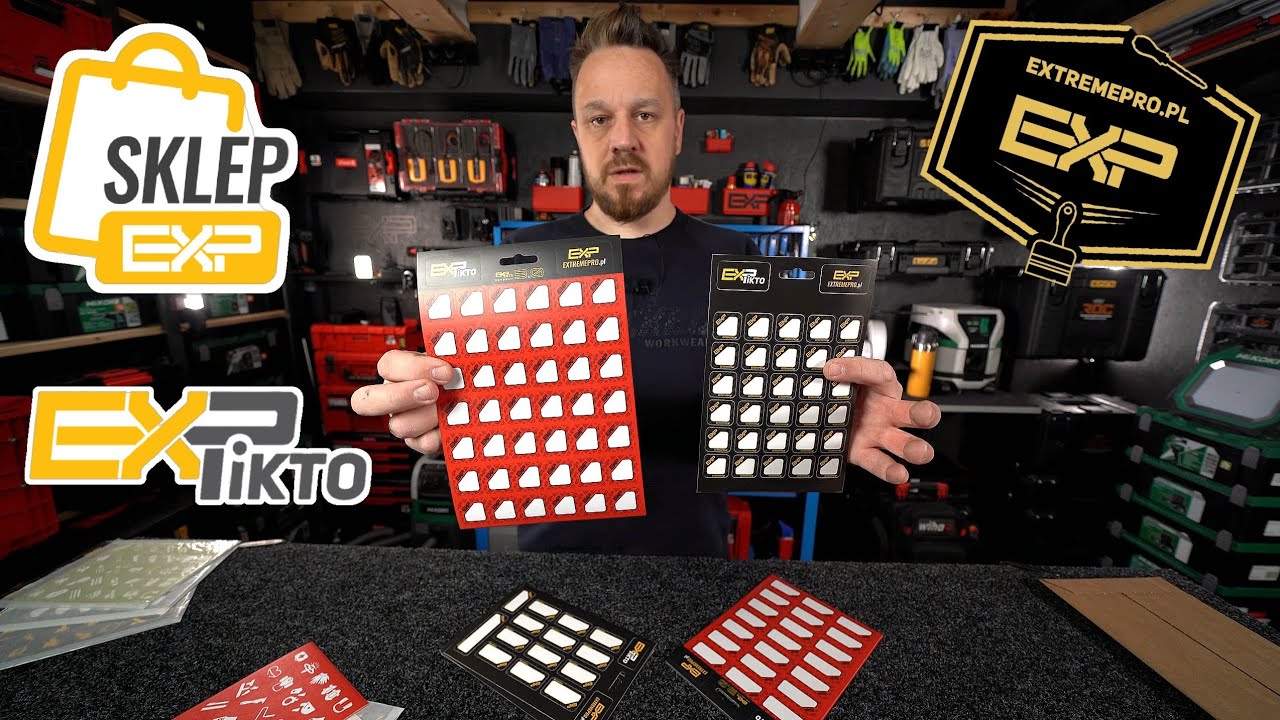EXPikto 3.0💥 czerwone etykiety do opisywania skrzyń narzędziowych💥